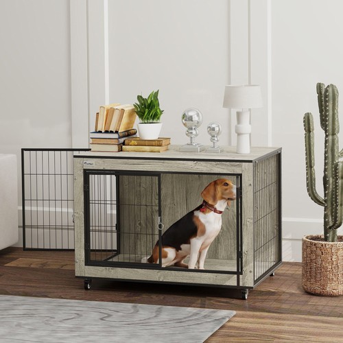 Pawhut dog crate - crate, furniture