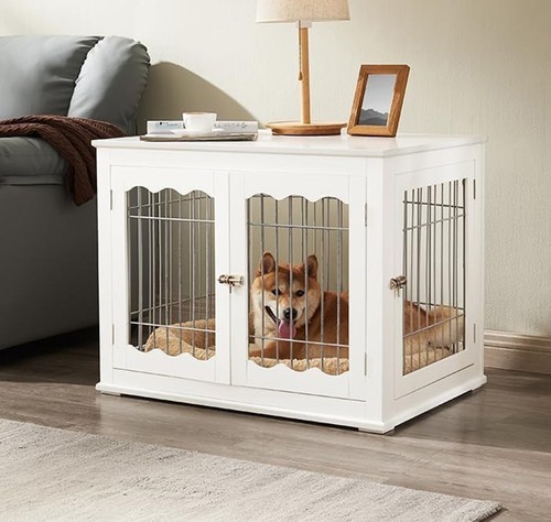 Wooden dog crate - dog, house