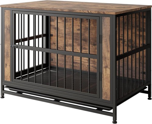 Foubam wooden dog - dog, crate